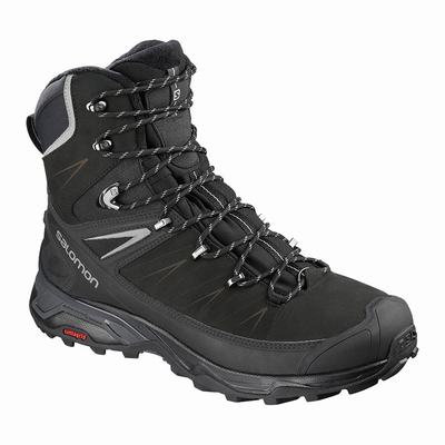 Salomon X ULTRA WINTER CLIMASALOMON™ WATERPROOF 2 - Miesten Talvikengät - Mustat